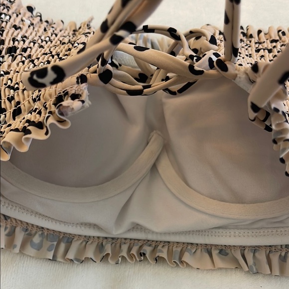 Leopard Print Bandeau Bikini Top - Picture 4 of 4